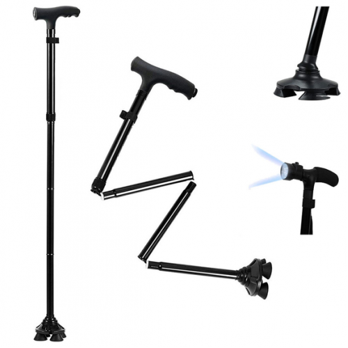 Saliekams spieķis ar lukturīti, 6 LED atbalstu 15250